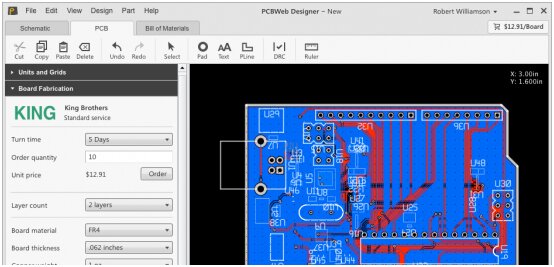 PCBWeb Designer Бесплатное САПР приложения для разработки и производства электронных изделий