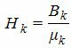 Величину напряженности поля в K–ом участке можно определить по формуле