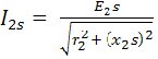  Эквивалентная схема замещения вращающегося ротора показана на рис. 1 (а). Ток ротора равен 