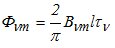 Магнитный поток Фνm определяется из соотношения