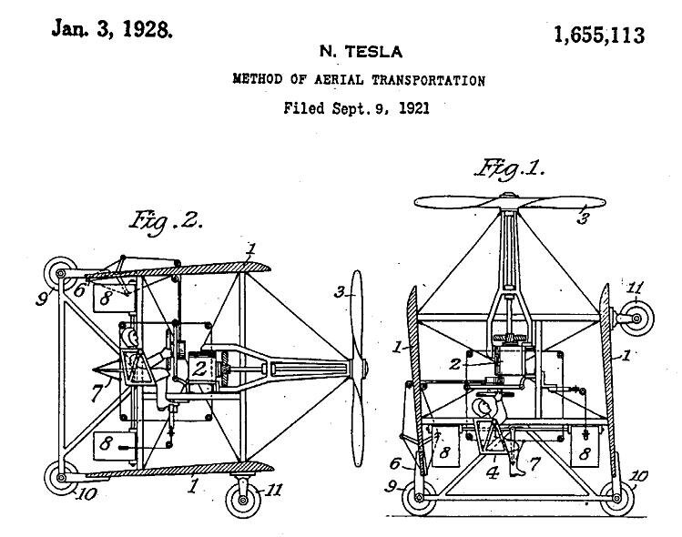 Летательный аппарат тесла