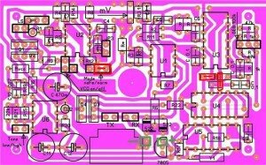 Плата металлоискателя Volksturm Sm+Geb со стороны деталей 